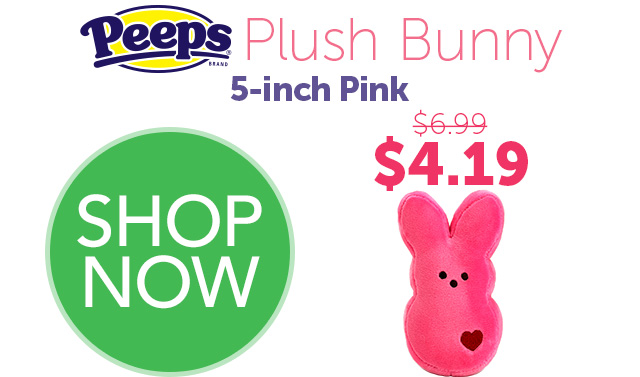 PEEPS Plush Bunny 5-inch pink - $4.19 - SHOP NOW