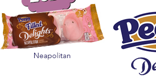 NEW for 2018 - PEEPS Filled Delights Neapolitan Flavor